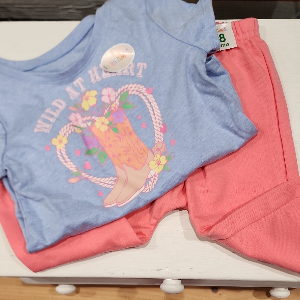 Garanimals for girls: 18 months 1 pants, 1 tshirt